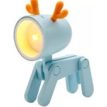 Candeeiro de mesa LED RealPower 486311 azul 1 lâmpada a pilhas