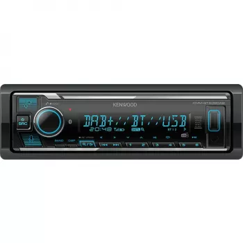 Kenwood KMM-BT508DAB, preto, 1 DIN, 200 W, 50 W, 24 h, AAC, FLAC, MP3, WAV, WMA