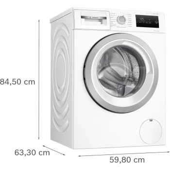 Máquina de lavar roupa de carga frontal Bosch WAN2813APL Series 4 8 kg 1400 rpm branca