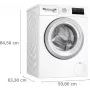Máquina de lavar roupa de carga frontal Bosch WAN2813APL Series 4 8 kg 1400 rpm branca