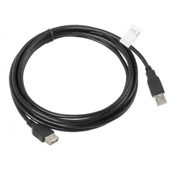 Cabo USB Lanberg CA-USBE-10CC-0030-BK 3m USB 2.0 Preto