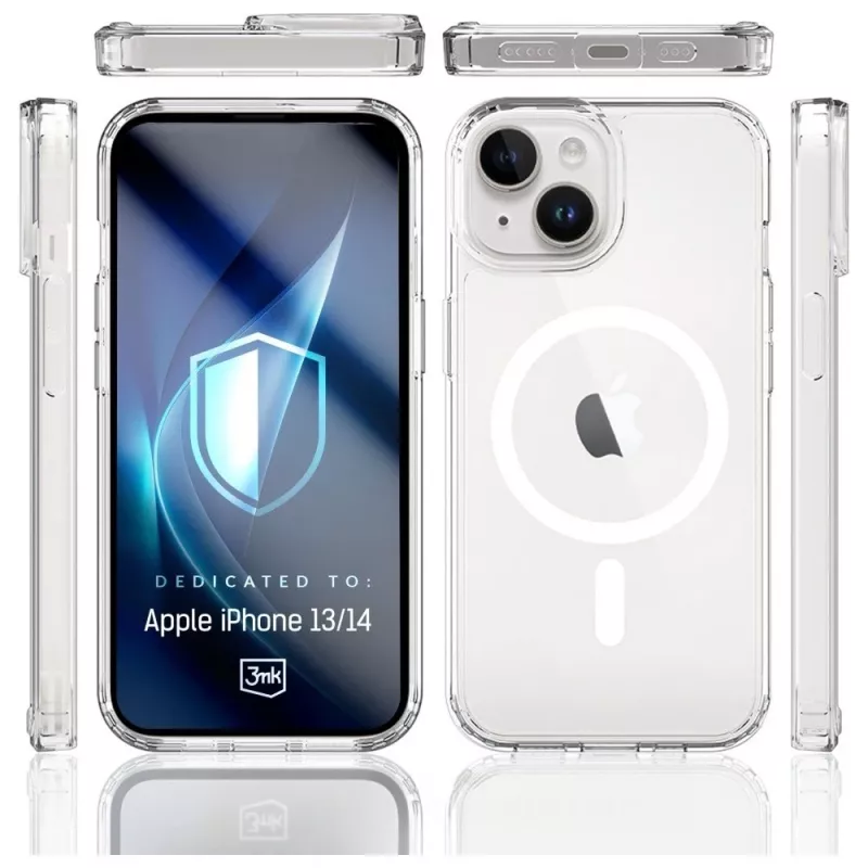 Capa de proteção MagCase Armor da 3MK para Apple iPhone 13/14 — compatibilidade magnética, design fino