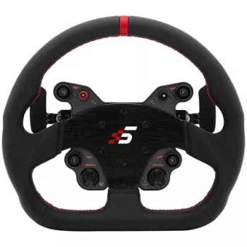 Volante de simracing Simagic GT1-SD Pele, volante removível para sim-rigs, punho em pele, disposição de furos compatível