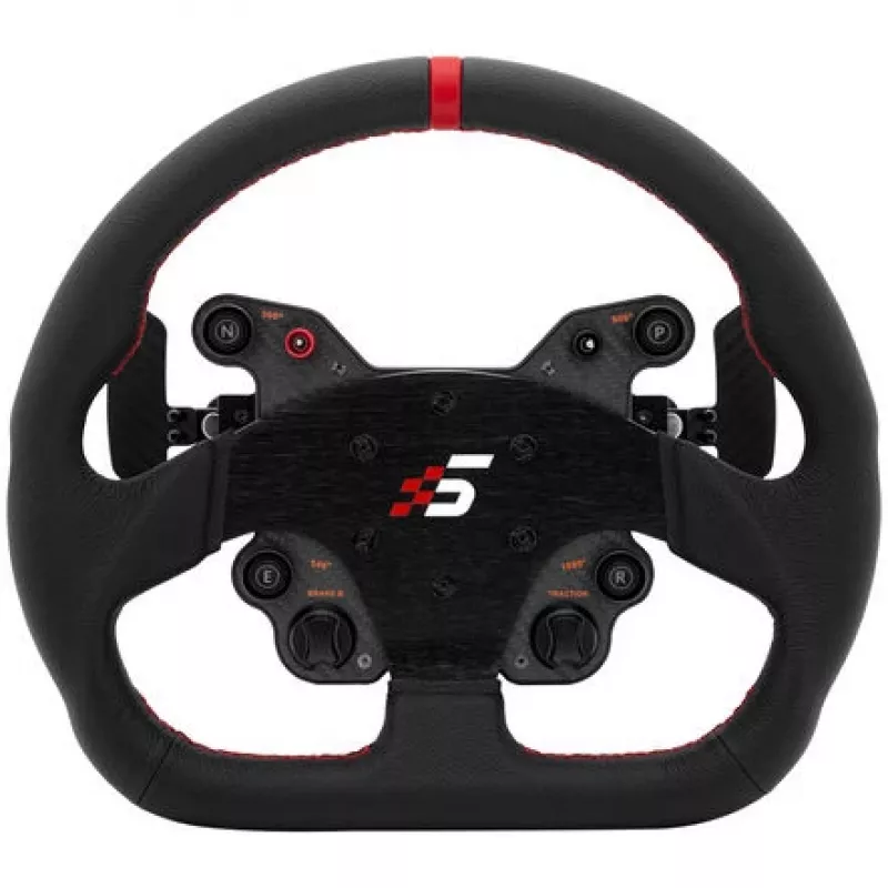 Volante de simracing Simagic GT1-SD Pele, volante removível para sim-rigs, punho em pele, disposição de furos compatível