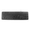 Teclado Gembird KB-U-103-RU Escritório USB QWERTY Inglês Russo Preto