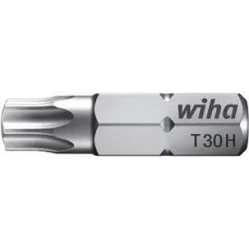 Ponta para chave de fendas Wiha T25H 1/4 polegadas aço, 2,5 cm
