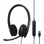 Headset EPOS ADAPT 160 USB II Com fios Arco de cabeça Escritório/Callcenter USB Type-A Preto