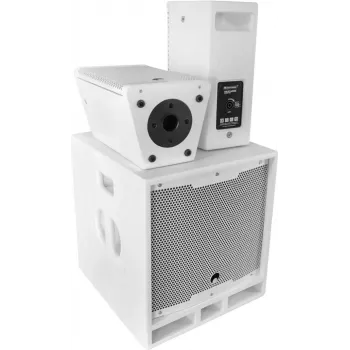 Altifalante PA ativo Omnitronic MAXX-1206DSP branco 120W RMS