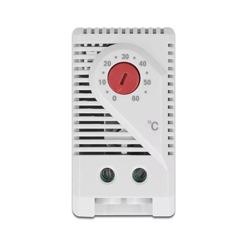 Termóstato DELOCK 66824, caixa de plástico, IP20, 30 W, 250 V, 10 A, 43×60×33 mm, cinzento/vermelho
