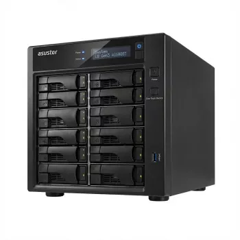 Asustor Lockerstor 8 Gen3 AS6808T NAS 8 baías, AMD Ryzen V3C14, 16 GB DDR5 ECC, 2x 10GbE + 2x 5GbE