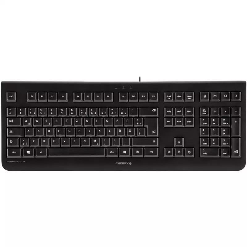 Cherry KC 1000 - Teclado - Nórdico - preto