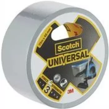 Fita adesiva de tecido 3M Scotch 48 mm x 25 m, prateado, fita de reparação flexível de tecido