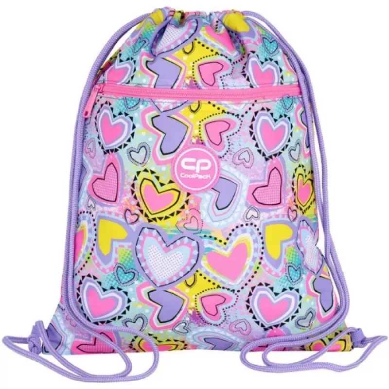 Saco de Desporto CoolPack Vert Pastel Hearts