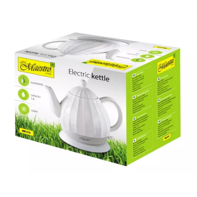 Feel-Maestro MR070 chaleira 1,2 L 1200 W Branco