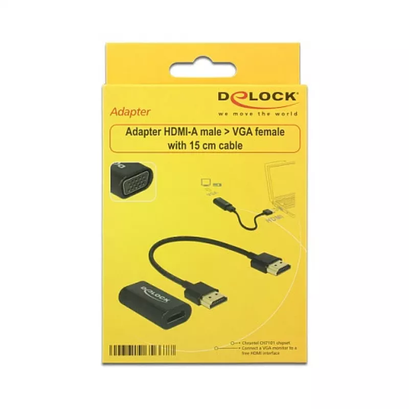 Cabo HDMI/VGA DeLOCK 65667 0,15 m