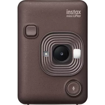 Câmara instantânea Fujifilm Instax mini LiPlay — 1/5 polegadas 2560×1920 CMOS, imprime 86×54 mm, 2,7 polegadas TFT, bronze