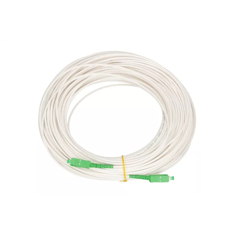 Cabo de fibra ótica Extralink EX.16309 20 m, FTTH G.657.A2, SC–SC, verde/branco