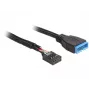Cabo USB interno DeLOCK 83776 0,45 m macho para fêmea