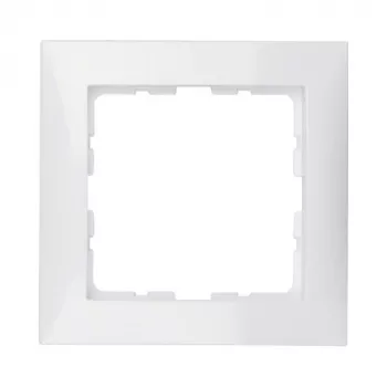 Berker S.1 10118989 moldura 1 módulo, branco polar brilhante