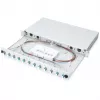 CAIXA DE FUSÃO DE FIBRA ÓTICA LC OS2 1U 12XLC OS2 PIGTAILS ACOPLADOR