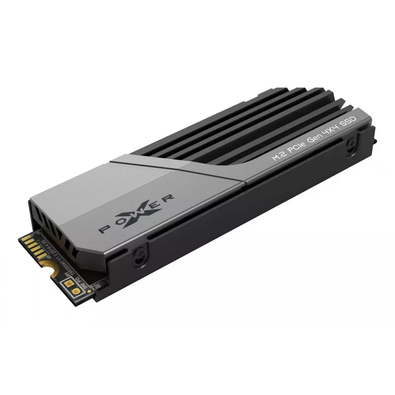 SSD M.2 NVMe Silicon Power 1 TB PCIe 4.0 (2280) — Leitura 7000 MB/s, Escrita 6000 MB/s, dissipador de calor, 3D-NAND, NVMe 2.0