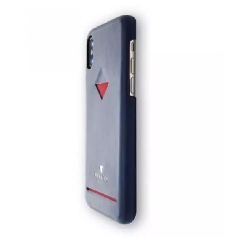 Capa traseira com compartimento para cartões VixFox para Samsung S9, azul-marinho, cobertura traseira protetora para telemóvel com compartimento para cartões