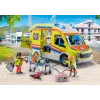 Playmobil 71202 City Life ambulância com luz e som conjunto de brincar adequado para crianças a partir de 4 anos individual