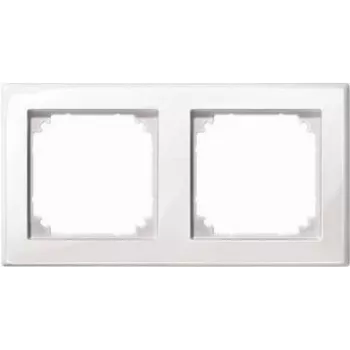 Placa de parede / tampa de interruptor Merten 478225 — branco, sem parafusos, 1 peça