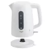 Chaleira elétrica Adler AD 1379w — 1,7 L, até 2200 W, branca, base 360°, polipropileno