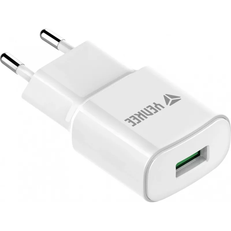 Carregador de rede USB YENKEE YAC 2023WH 18W 3A Quick Charge 3.0
