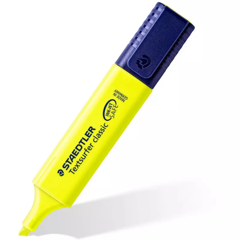 Marcador Staedtler Textsurfer classic 364 ponta em cunha verde laranja rosa amarelo