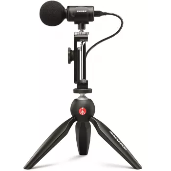 Microfone de mesa Shure MV88+ VIDEO KIT preto