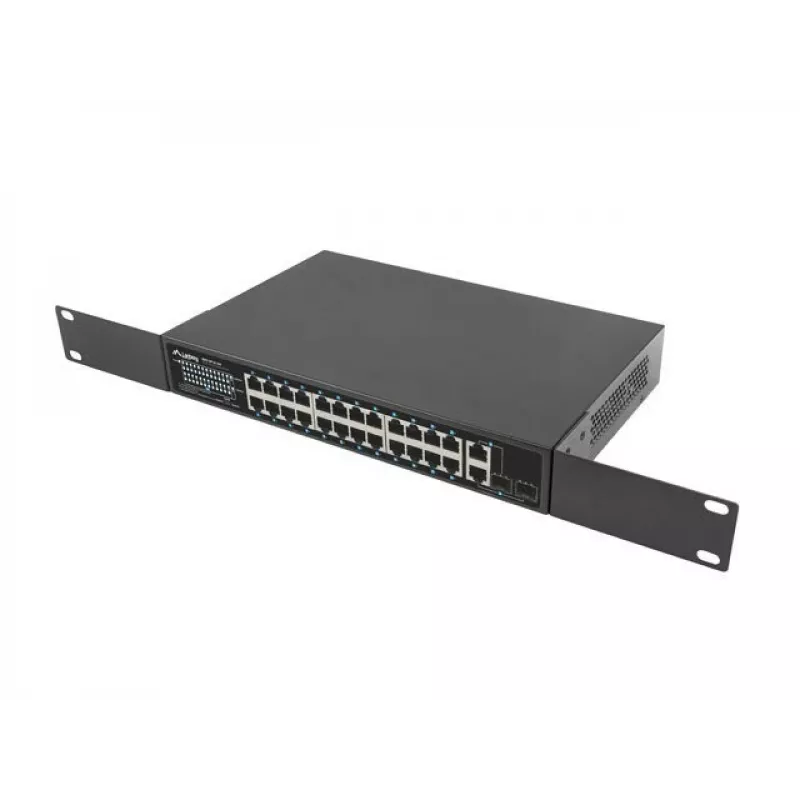 Lanberg Comutador 24X 100MB DSP+/2X Combo Rack 19 360W V2