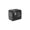 Adaptador de viagem SBOX TA-23 com carregador duplo USB e compatibilidade universal de fichas
