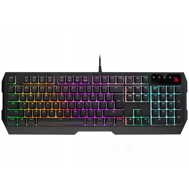 A4Tech Bloody B140N Teclado gaming com fios, de membrana, preto