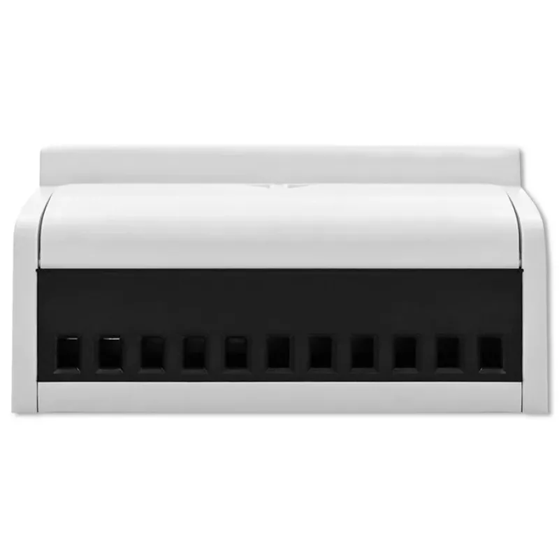 Contador eletrónico bidirecional trifásico Qoltec | Contador de consumo de energia para calha DIN | 400V | 100A | LCD | 4P