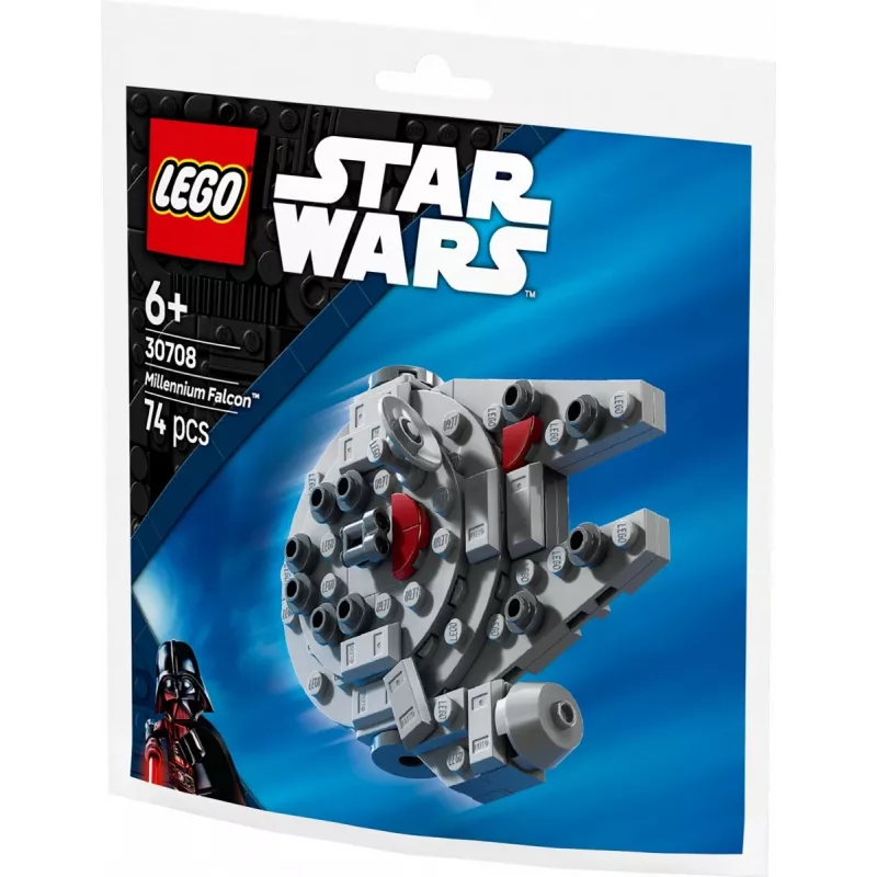 LEGO brinquedo de construção 30708 Star Wars Millennium Falcon mini-modelo Polybag, pequeno conjunto de coleção