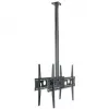 HAGOR HA DH Duo L - conjunto de montagem (suporte) - para 2 consolas LCD/plasma (encostadas) - preto - tamanho do ecrã: 140-191 cm (55-75) - montagem no teto