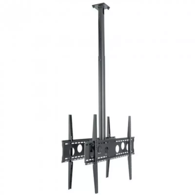 HAGOR HA DH Duo L - conjunto de montagem (suporte) - para 2 consolas LCD/plasma (encostadas) - preto - tamanho do ecrã: 140-191 cm (55-75) - montagem no teto