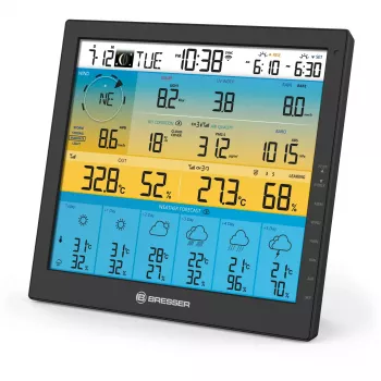 Estação meteorológica digital Bresser Optics 7003220 preto LCD Wi-Fi