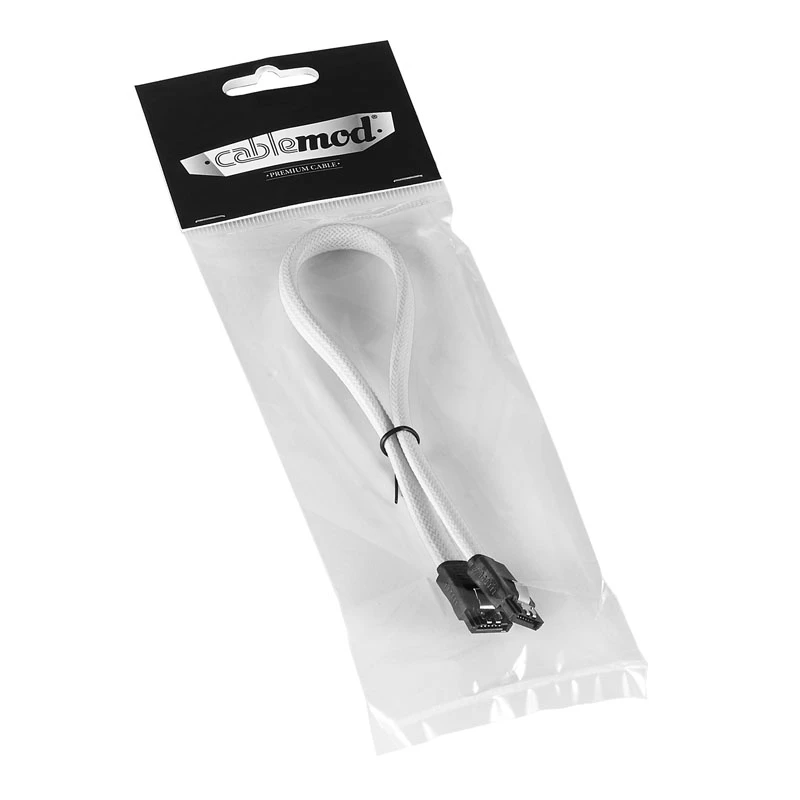 Cabo ModMesh SATA 3 30 cm - branco - cabo - digital/dados (CM-CAB-SATA-N30KW-R)