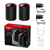 Sistema Mesh Cudy M3000 pack de 2 Dual-Band Wi-Fi 6 2402 Mbit/s preto vermelho
