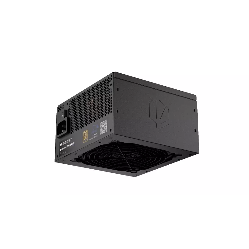 Fonte de alimentação ENDORFY Supremo FM6 850 W, 24-Pin-ATX, totalmente modular, 80 PLUS Gold, ventoinha de 120 mm, preto