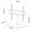 Mesa/suporte de TV ART SD-33 para televisores de 32–55 inch, carga máxima 40 kg, VESA até 400x400