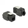 Delock 86267 módulo Keystone de RJ45 para LSA Cat.6A UTP, preto
