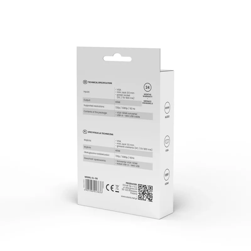 Adaptador CL110 VGA-HDMI