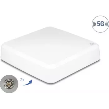 Antena direcional para exterior DELOCK 81467 — 5G, 2× conectores N, branca