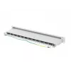Painel de ligações Lanberg PPS7-1024-S de 19 polegadas 1U, 24 portas, Cat7, FTP blindado, cinzento