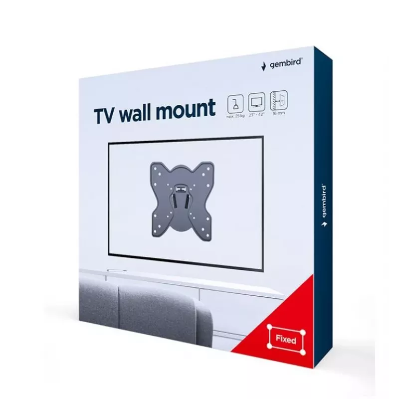 Suporte de TV, suporte de parede 23-42 polegadas / WM-42F-03 Gembird