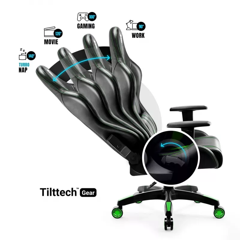 Cadeira gaming Diablo X-One 2.0 Normal Size preto, verde